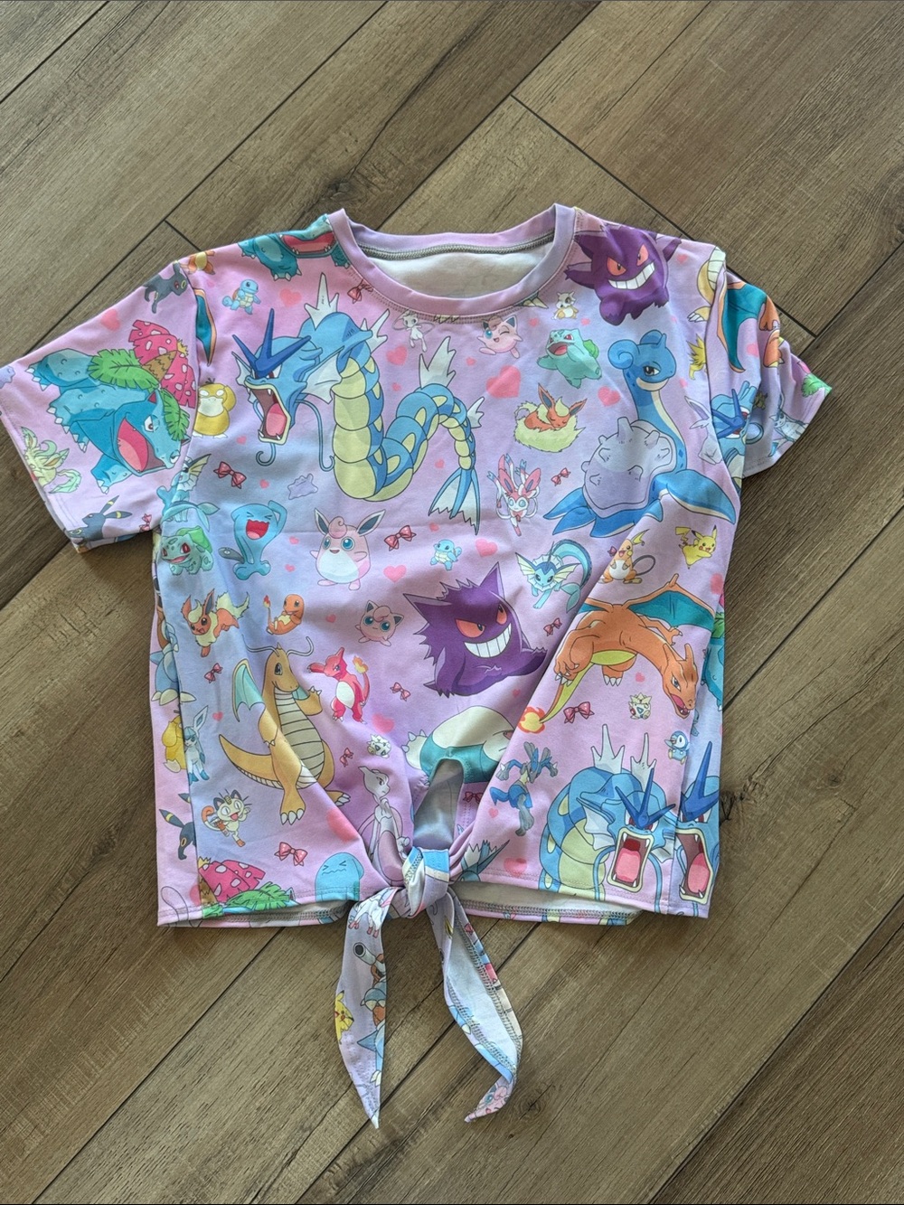 BlackMilk Pink Pokémon Tie-Front Crop Top